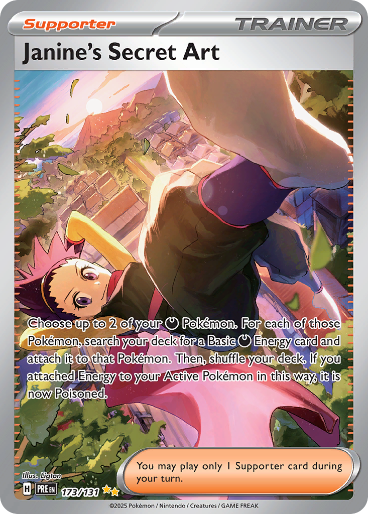 Prismatic Evolutions Janine's Secret Art #173/131